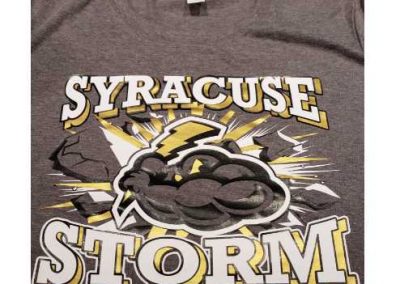 Syracuse Storm football team graphic tees - 3 color screen print