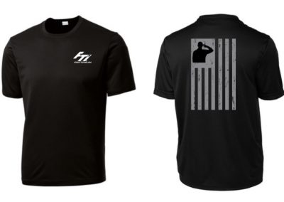 Fatigue Technologies Industries flag salute custom printed shirts