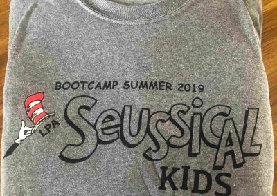 Legacy Prep Summer Bootcamp - Seussical Kids tees